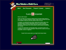 Tablet Screenshot of minischolarschildcare.com